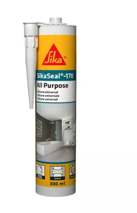 Sika Seal 170 Silicone sealant all purpose 300ml Black