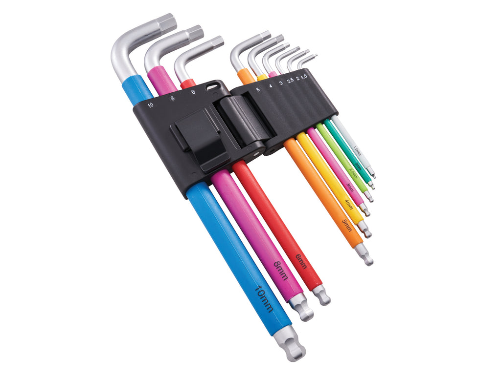 Colour Coded Hex Key Set 9 Piece