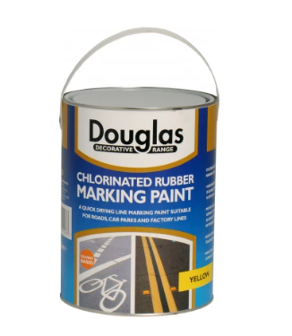 Douglas Chlorinated Rubber Marking Paint Yellow 5ltr