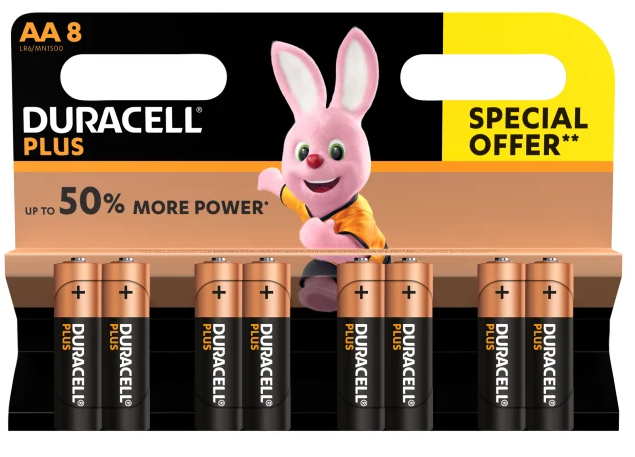 Duracell  AA Battery Pack (8)