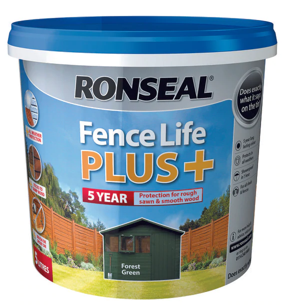 Ronseal Forest Green Fence Life Plus  5L